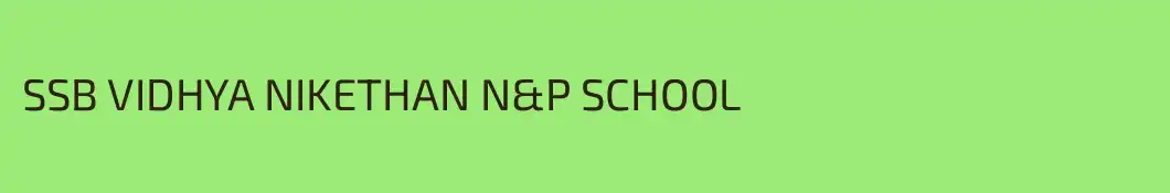 SSB VIDHYA NIKETHAN N&P SCHOOL